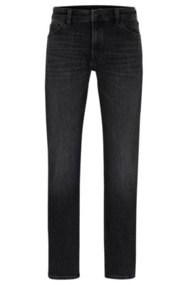 BOSS Regularfit jeans in black Coolmax® denim