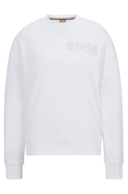 White hugo boss sweatshirt new arrivals