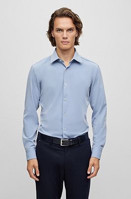 Men Formal Shirt High Quality SMF03 - L/Blue– Expostorepk