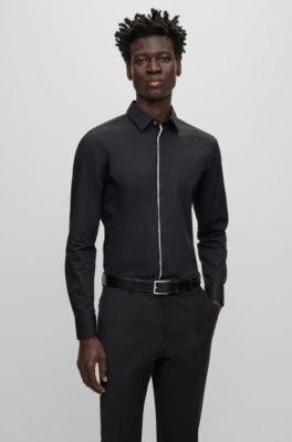 hugo boss fitted shirt