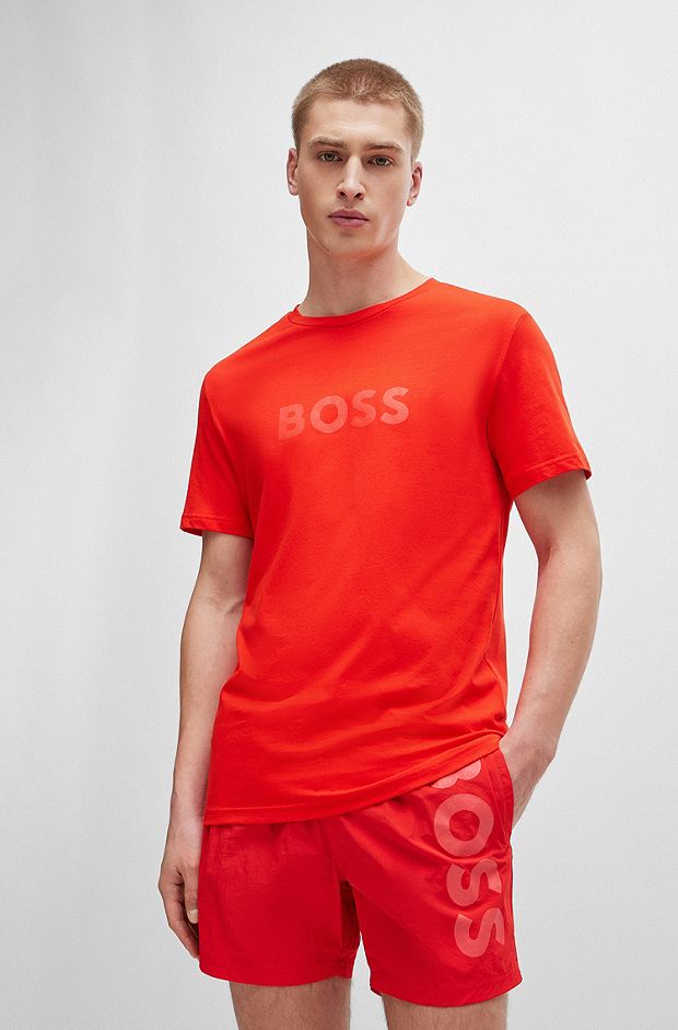 T-shirt with large logo, Red