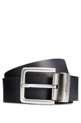 BOSS - Italian-made reversible belt with monogram buckle