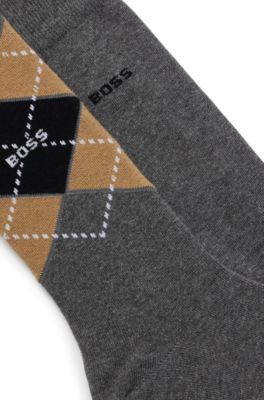 Two-pack of regular-length socks, Grey