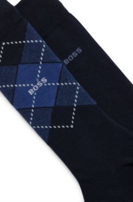 Two-pack of regular-length socks, Dark Blue