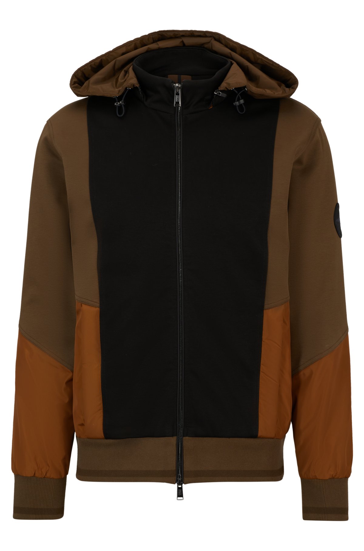 BOSS - Porsche x BOSS cotton-blend zip-up hoodie with logo