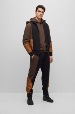 BOSS - Porsche x BOSS cotton-blend zip-up hoodie with logo 