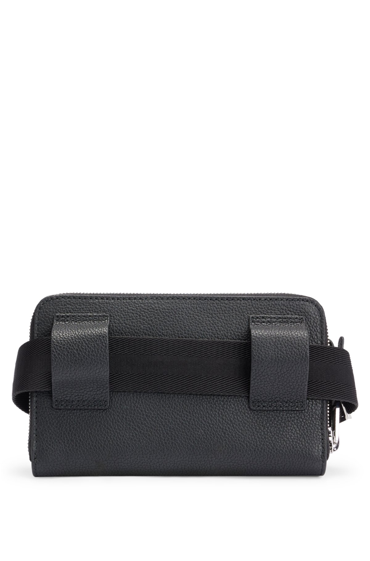 BOSS - Crossbody bag in with grained lettering leather logo