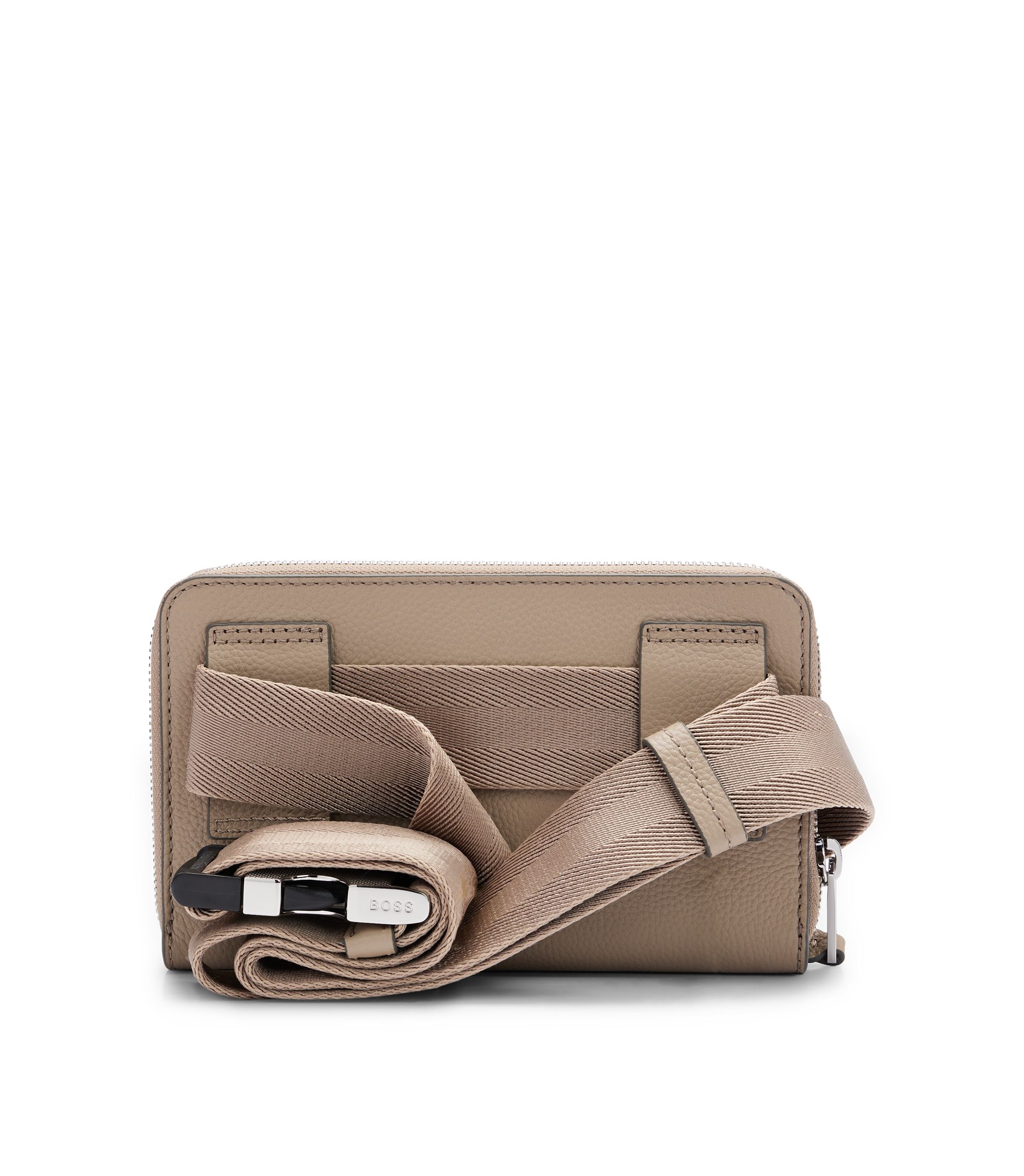 小物 BOSS BOSS - Slim-fit chinos in stretch-cotton gabardine - Light Beige