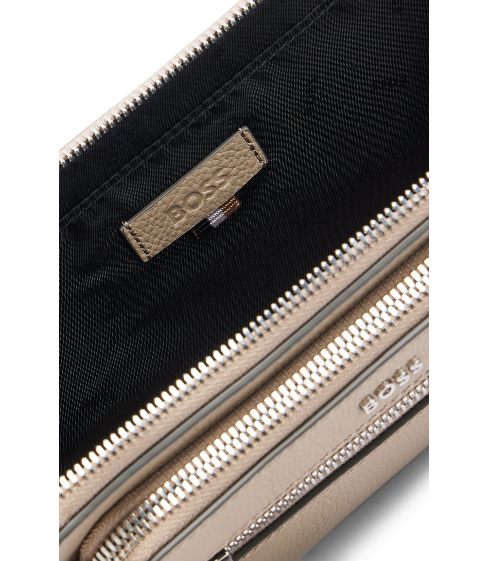 小物 BOSS BOSS - Slim-fit chinos in stretch-cotton gabardine - Light Beige