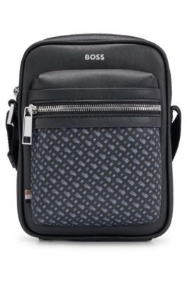 BOSS - Structured backpack with monogram detailing