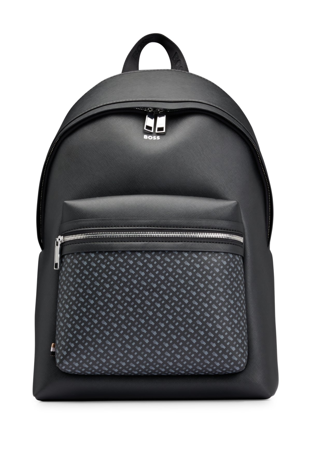 BOSS - Structured backpack with monogram detailing