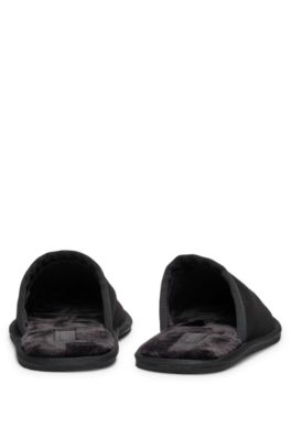 boss leather slippers