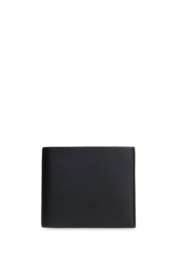 Grainy Leather TB Bifold Coin Wallet in Black - Men | Burberry® Official