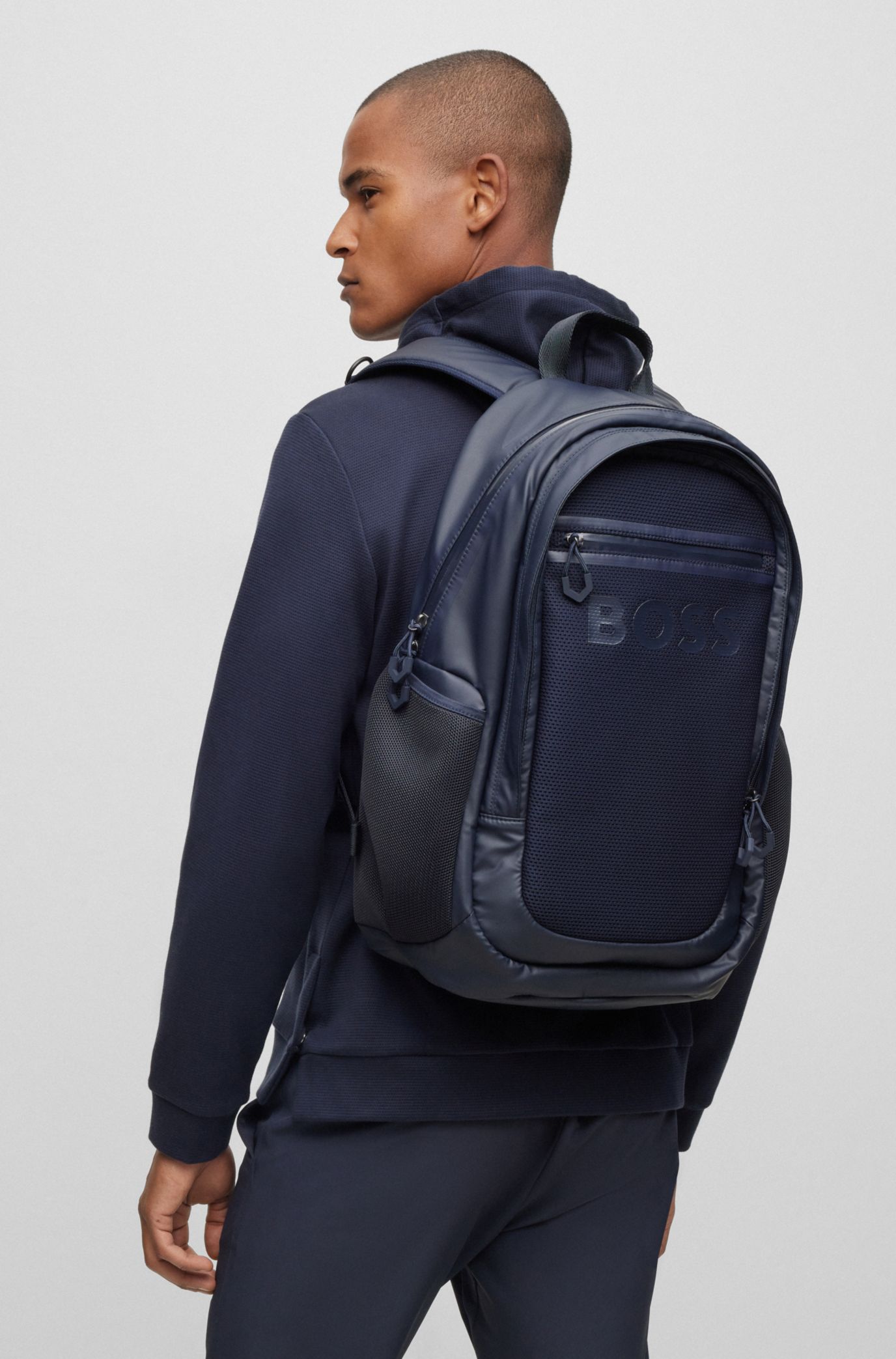 Hugo boss on sale backpack mens