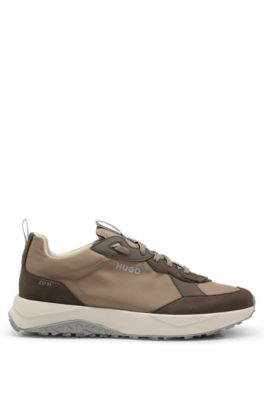 Mixed-material trainers with EVA-rubber outsole, Light Grey