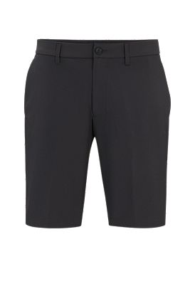 Slim-fit shorts in easy-iron four-way stretch fabric