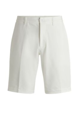 BOSS - Slim-fit shorts in easy-iron four-way stretch fabric