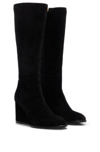 High knee 2025 wedge boots