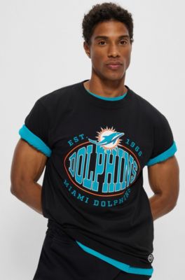 Nfl Miami Dolphins Men's Quick Tag Athleisure T-shirt : Target