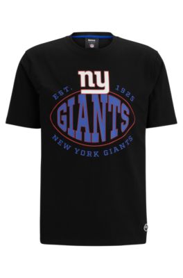 Hugo Boss Boss X Nfl Stretch Cotton Graphic T-shirt In Giants