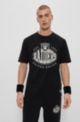  BOSS x NFL stretch-cotton T-shirt with collaborative branding, Raiders