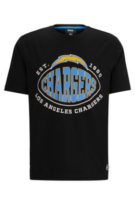 Hugo Boss Boss X Nfl Stretch Cotton Graphic T-shirt In Chargers