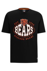  Camiseta de algodón elástico BOSS x NFL con detalle de la colaboración, Bears