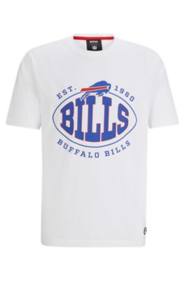 BOSS - BOSS x NFL stretch-cotton T-shirt with collaborative branding