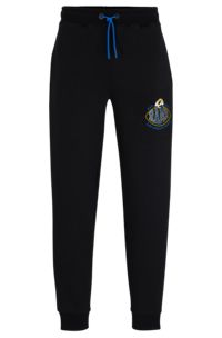 BOSS x NFL cotton-blend tracksuit bottoms with collaborative branding, Rams