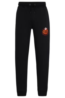 Shop Hugo Boss Boss X Nfl Cotton-blend Tracksuit Bottoms With Collaborative Branding In Chiefs