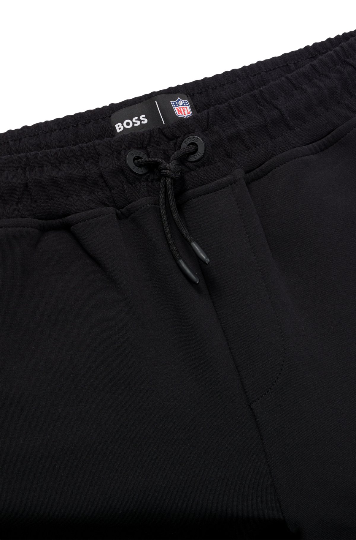 BOSS x NFL cotton-blend tracksuit bottoms with collaborative branding, Chiefs