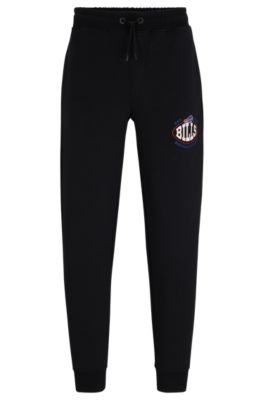 Shop Hugo Boss Boss X Nfl Cotton-blend Tracksuit Bottoms With Collaborative Branding In Bills