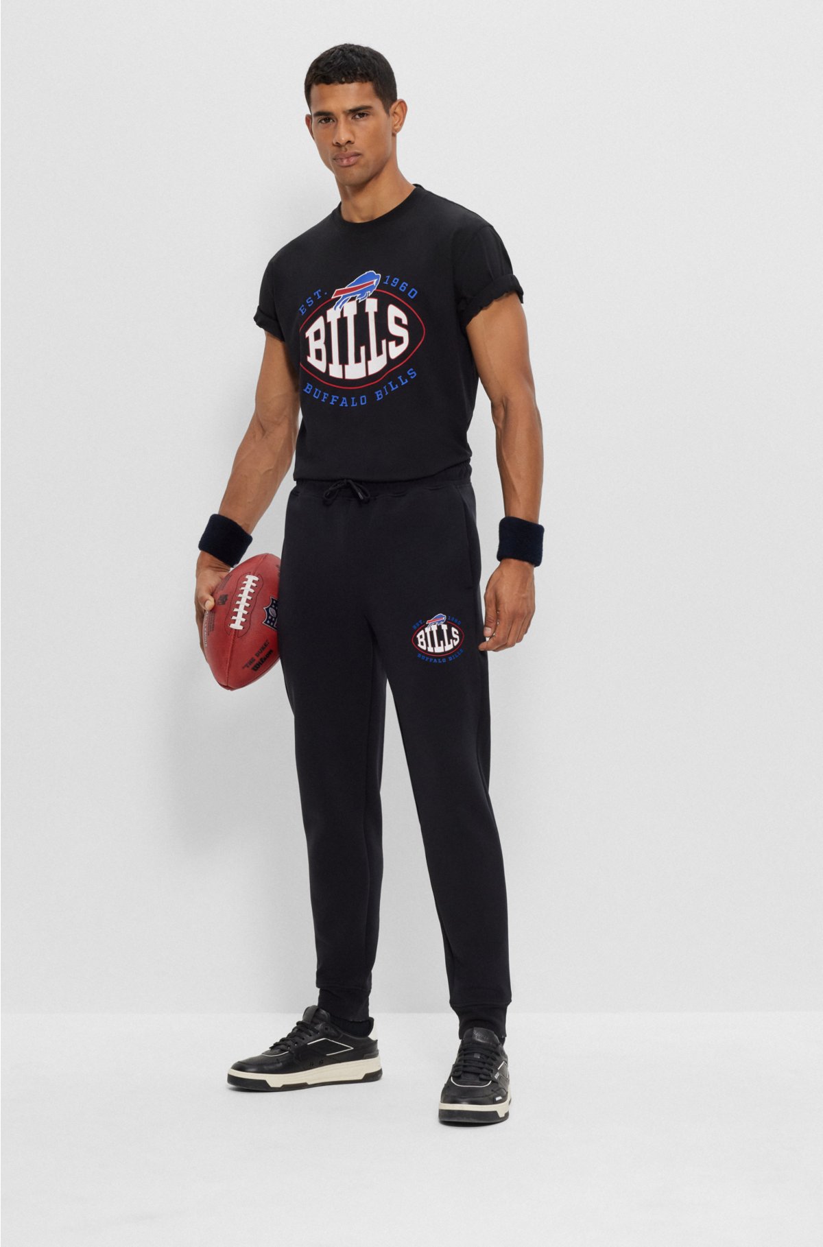 BOSS BOSS x NFL cotton-blend T-shirt with collaborative branding in Cowboys | Men's T-Shirts size M