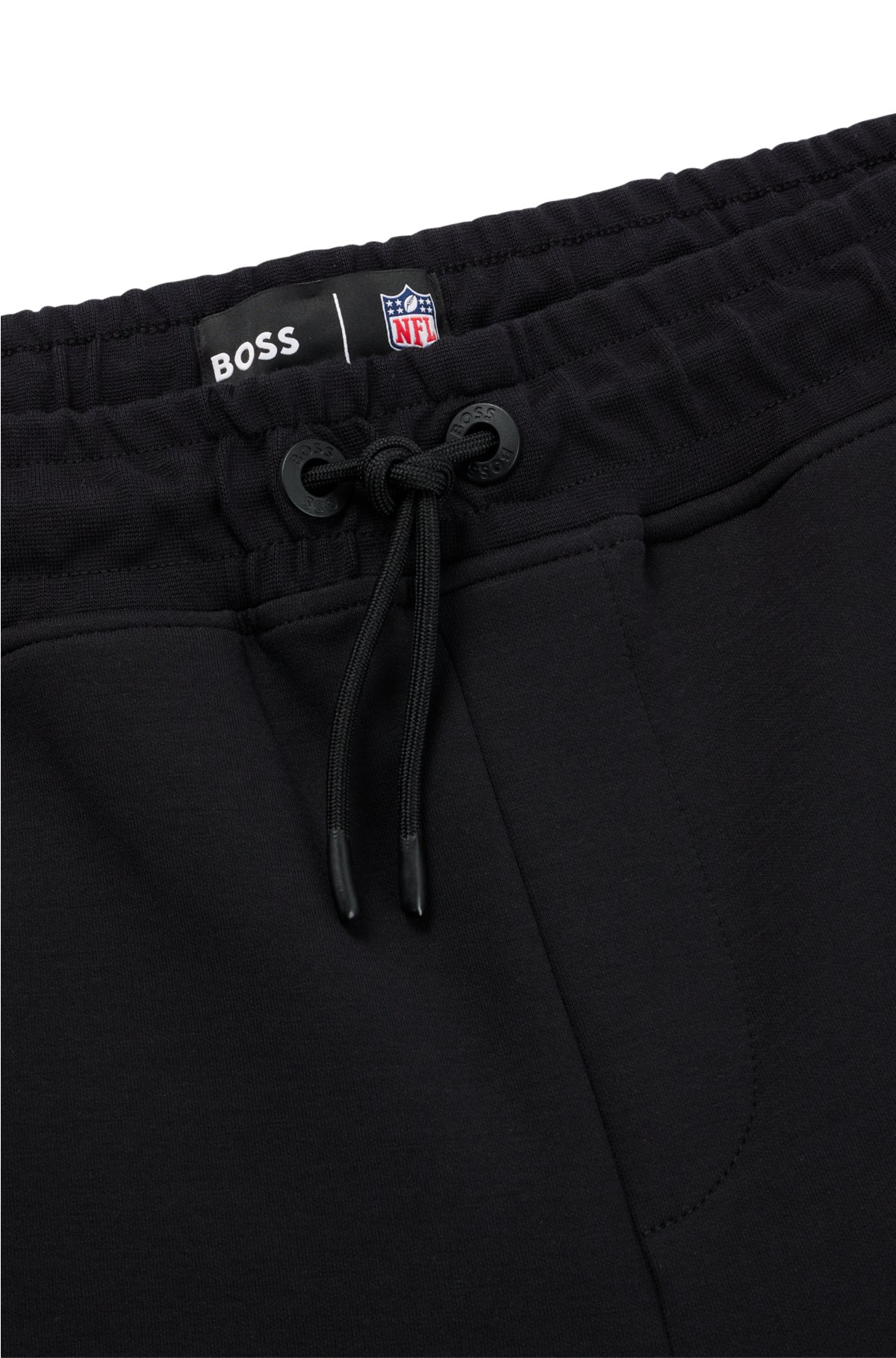 BOSS x NFL cotton-blend tracksuit bottoms with collaborative branding, Bucs