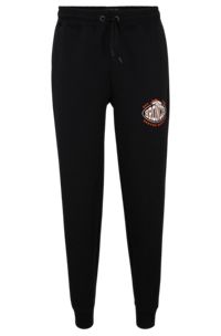 BOSS x NFL cotton-blend tracksuit bottoms with collaborative branding, Broncos