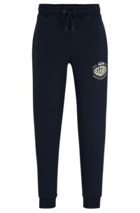 BOSS x NFL cotton-blend tracksuit bottoms with collaborative branding, Seahawks