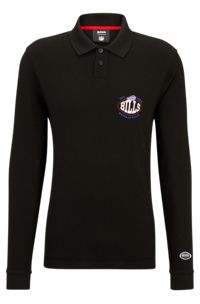 BOSS x NFL long-sleeved polo shirt with collaborative branding, Bills