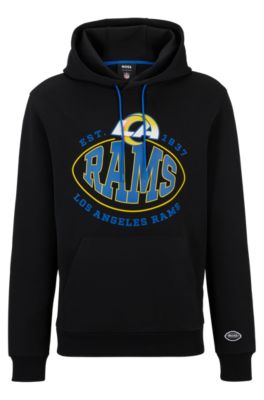 NFL Los Angeles Rams Girls' Fleece Hooded Sweatshirt - M