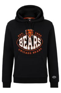  BOSS x NFL cotton-blend hoodie with collaborative branding, Bears