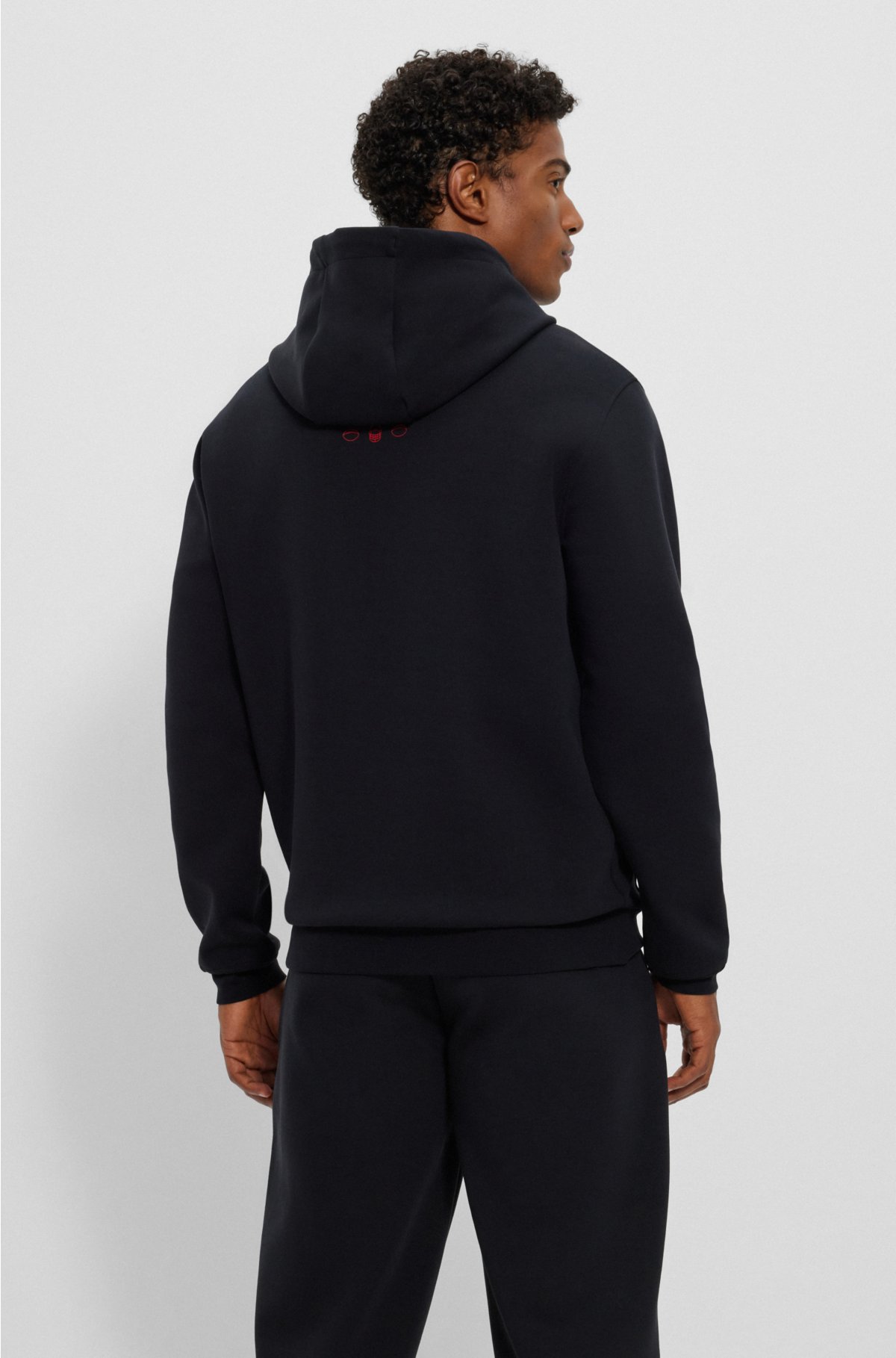  BOSS x NFL cotton-blend hoodie with collaborative branding, Bucs