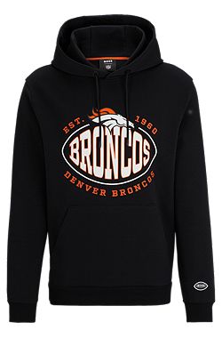 Men's BOSS X NFL Black/Royal New York Giants Touchdown Pullover Hoodie