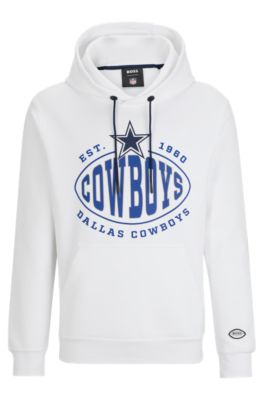 Boss x NFL Cotton-Blend Hoodie with Collaborative branding- Cowboys | Men's Tracksuits Size M