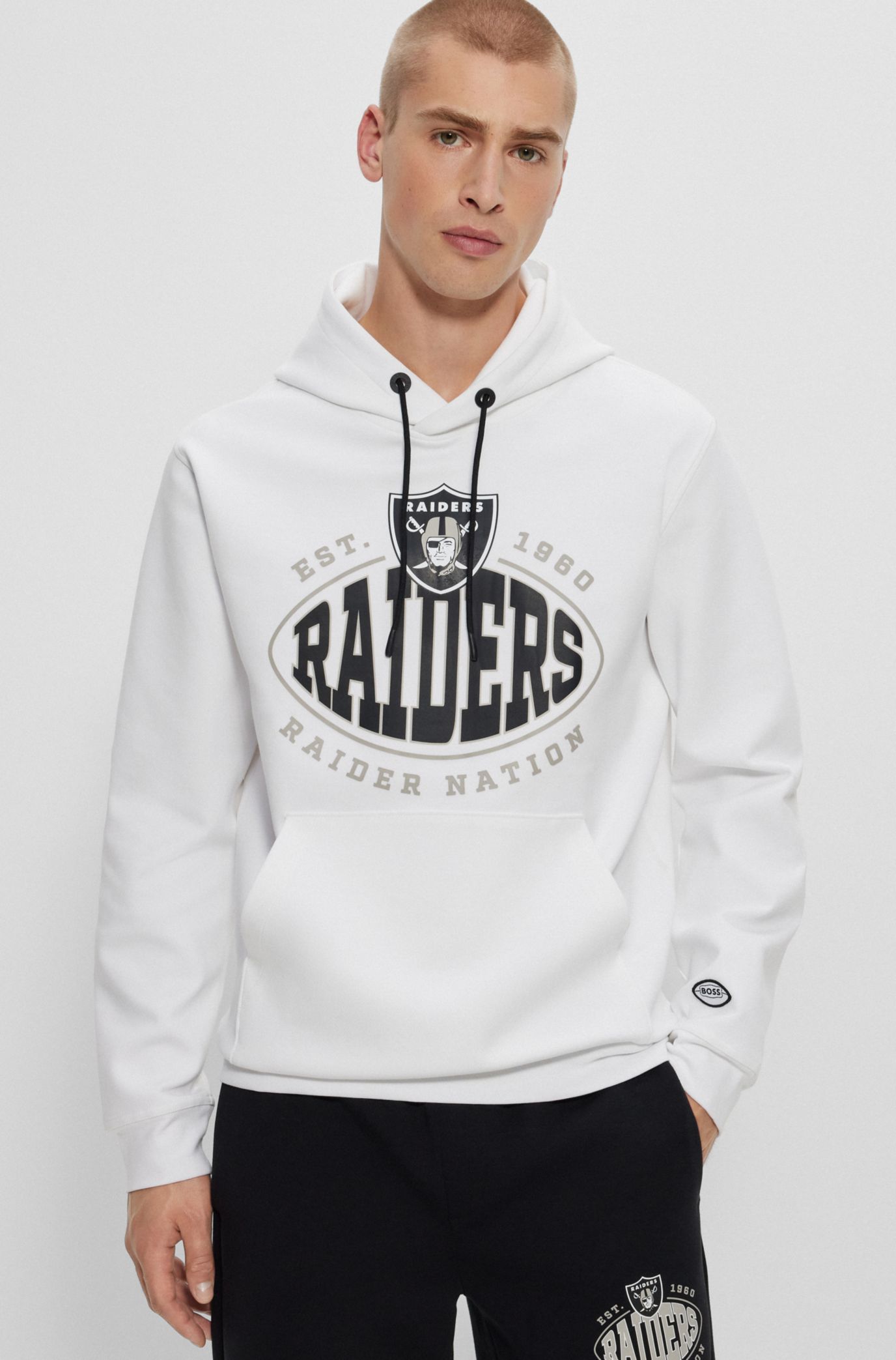 Raiders white sale hoodie