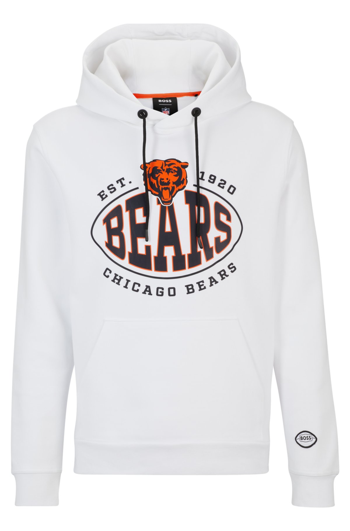 BOSS - BOSS x NFL cotton-blend hoodie with collaborative branding