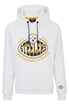 Hugo Boss Boss X Nfl Cotton-blend Hoodie With Collaborative Branding In  Packers