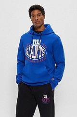  BOSS x NFL cotton-blend hoodie with collaborative branding, Giants