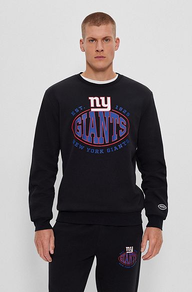 Sweat en coton mélangé BOSS x NFL avec logos du partenariat, Giants