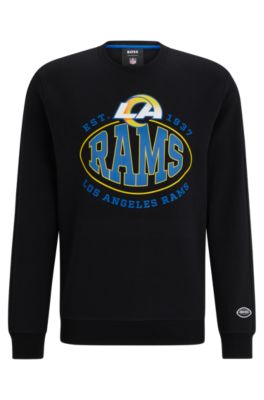 Hugo Boss Boss X Nfl Cotton-blend Sweatshirt With Collaborative Branding In Rams