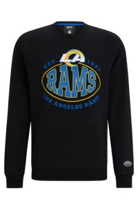 Sudadera BOSS x NFL de mezcla de algodón con detalle de la colaboración, Rams