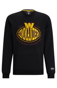BOSS x NFL cotton-blend sweatshirt with collaborative branding, Commanders